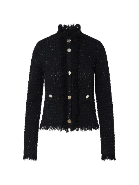 LIU JO jacket with frayed details