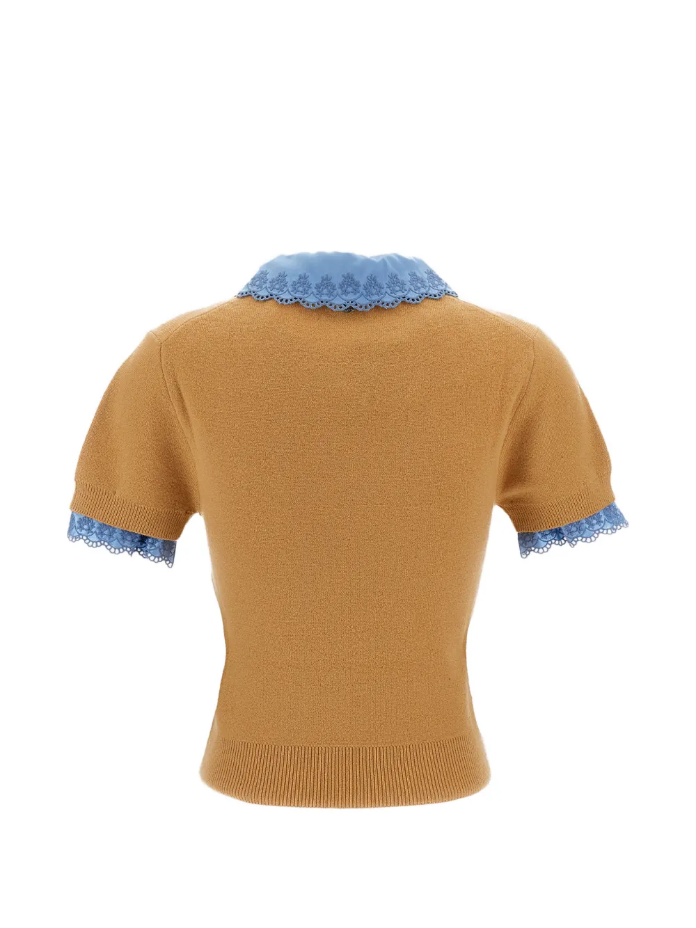 Rabanne short-sleeve sweater Beige