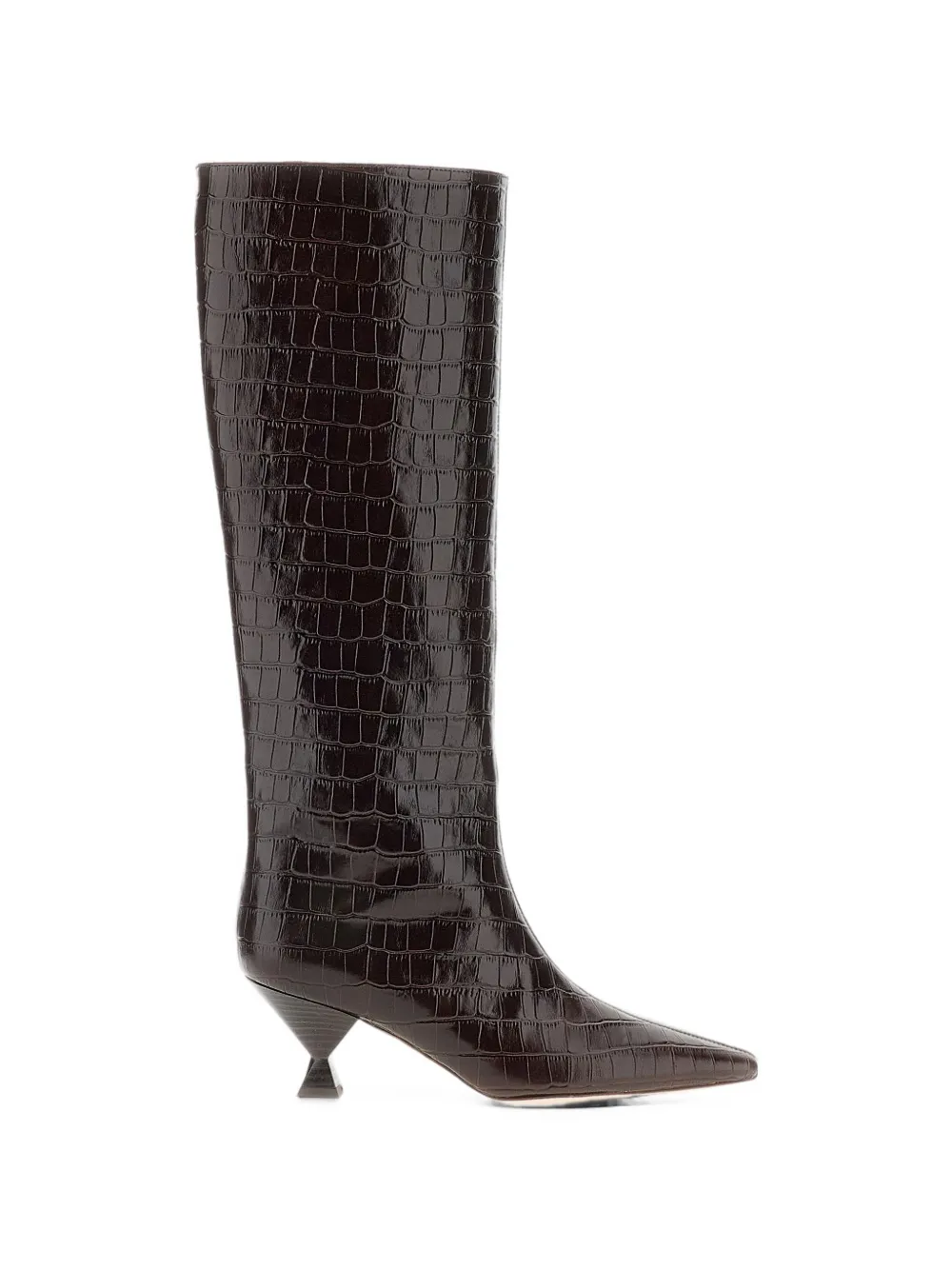 MARIA LUCA croc-effect leather boots