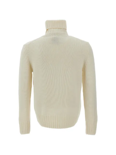 Customer Lovers roll-neck ribbed-trim wool sweater