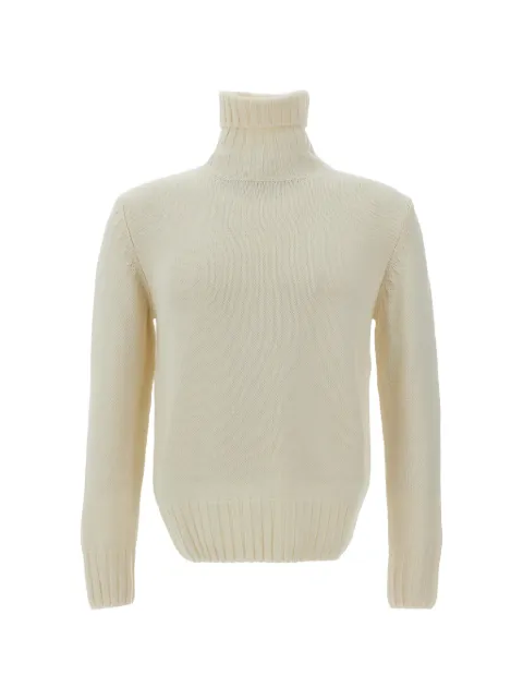 Customer Lovers roll-neck ribbed-trim wool sweater