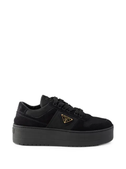 Prada Downtown bold Re-Nylon and suede sneakers