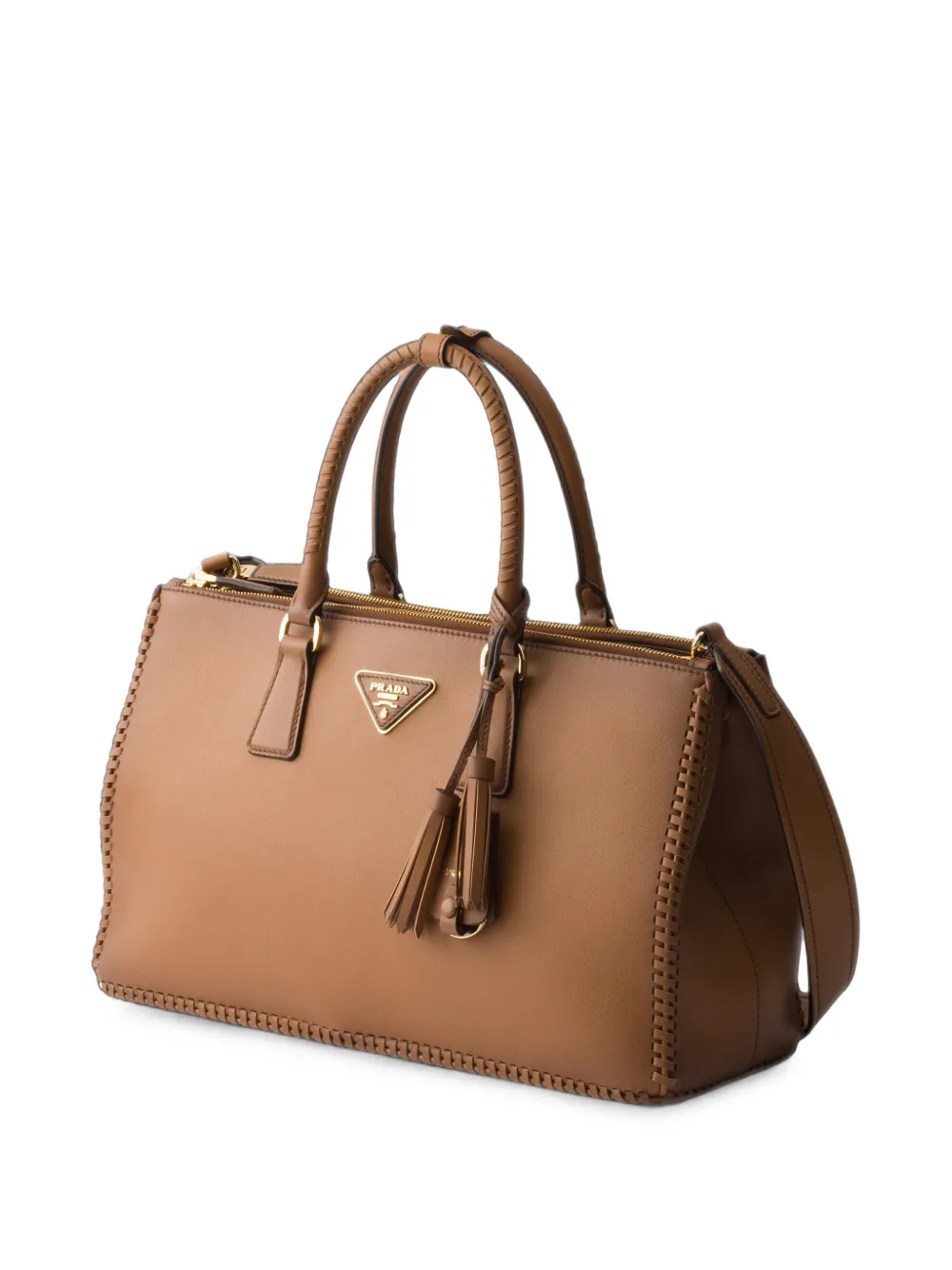 Prada Grote Galleria leren tas Bruin