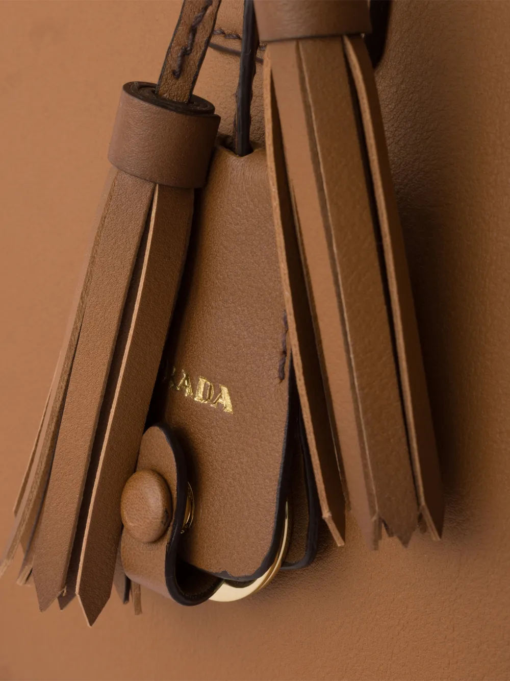 Prada Grote Galleria leren tas Bruin