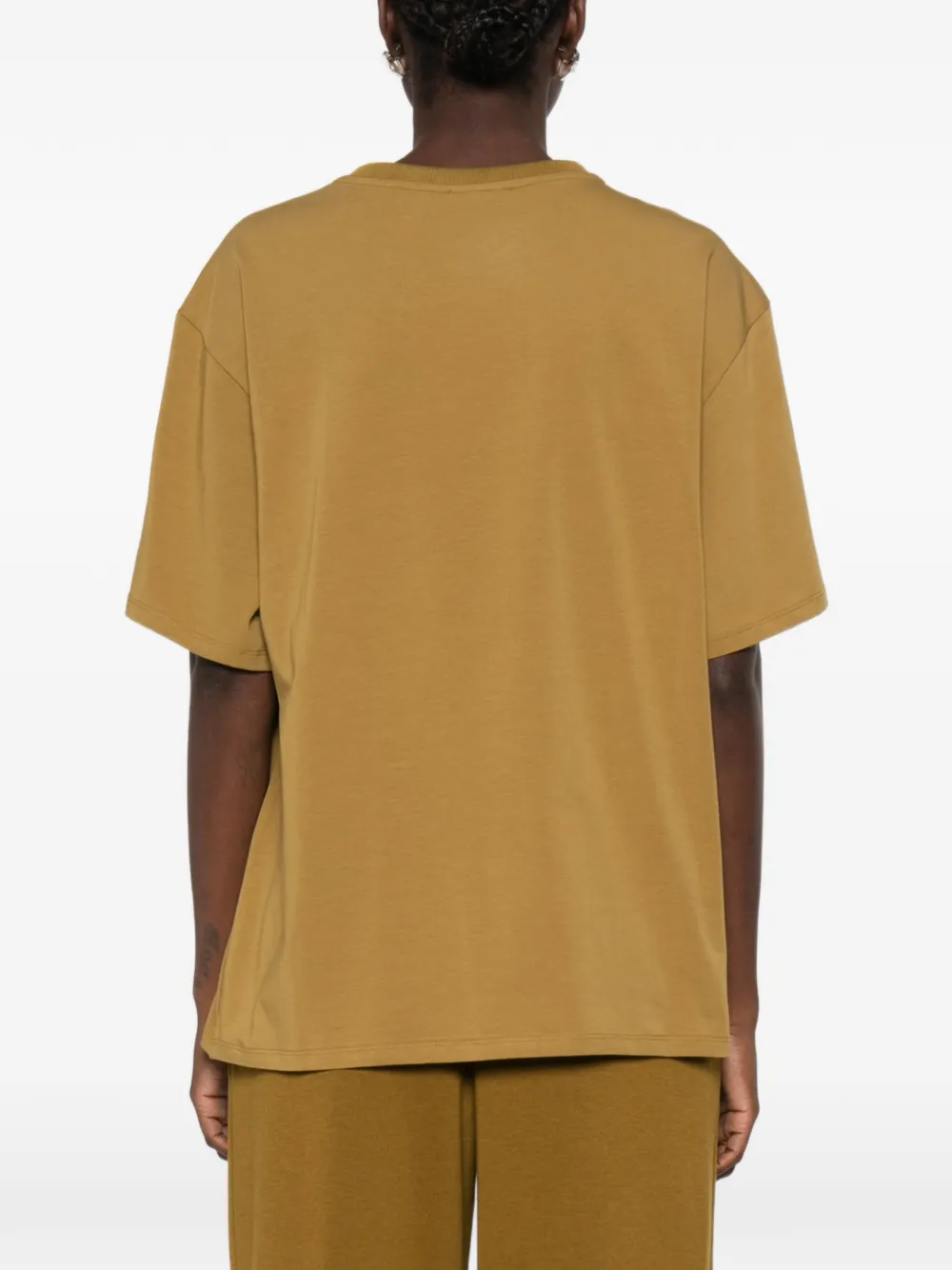TWINSET logo-print cotton T-shirt Groen