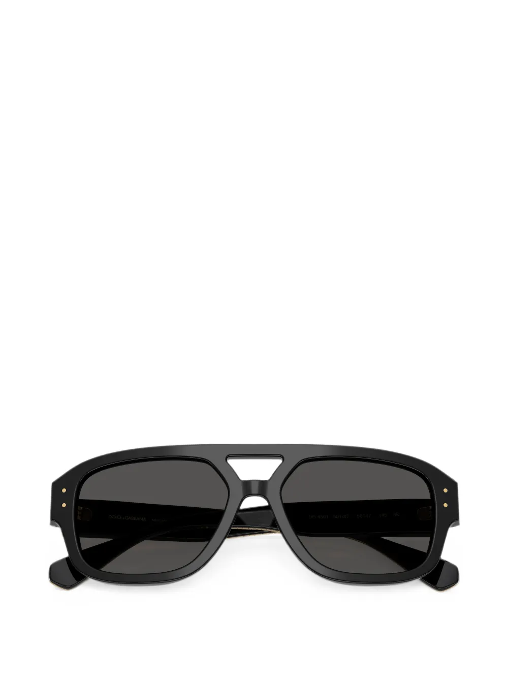 Dolce & Gabbana Eyewear Zonnebril met piloten montuur Zwart