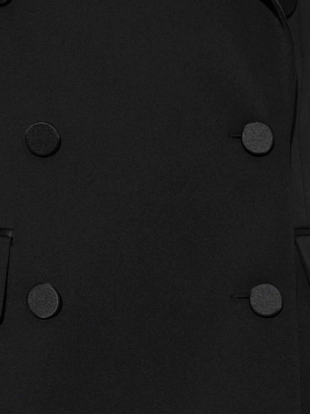 Balmain Wollen blazer met dubbele rij knopen Zwart
