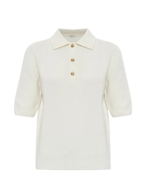 Balmain short-sleeve wool polo shirt