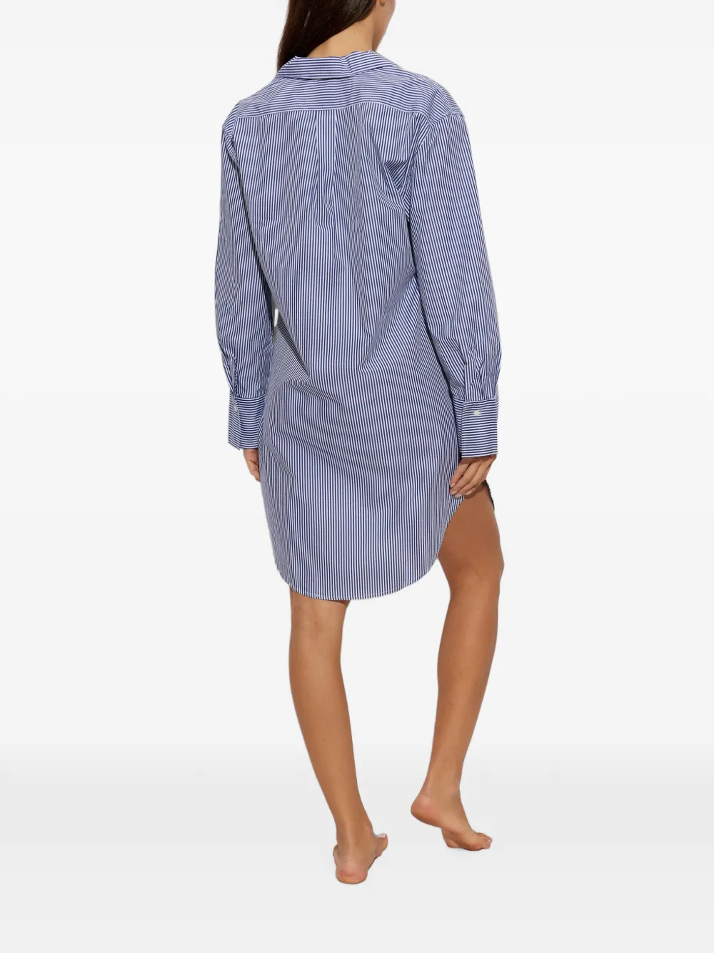 Polo Ralph Lauren striped cotton nightdress Blauw