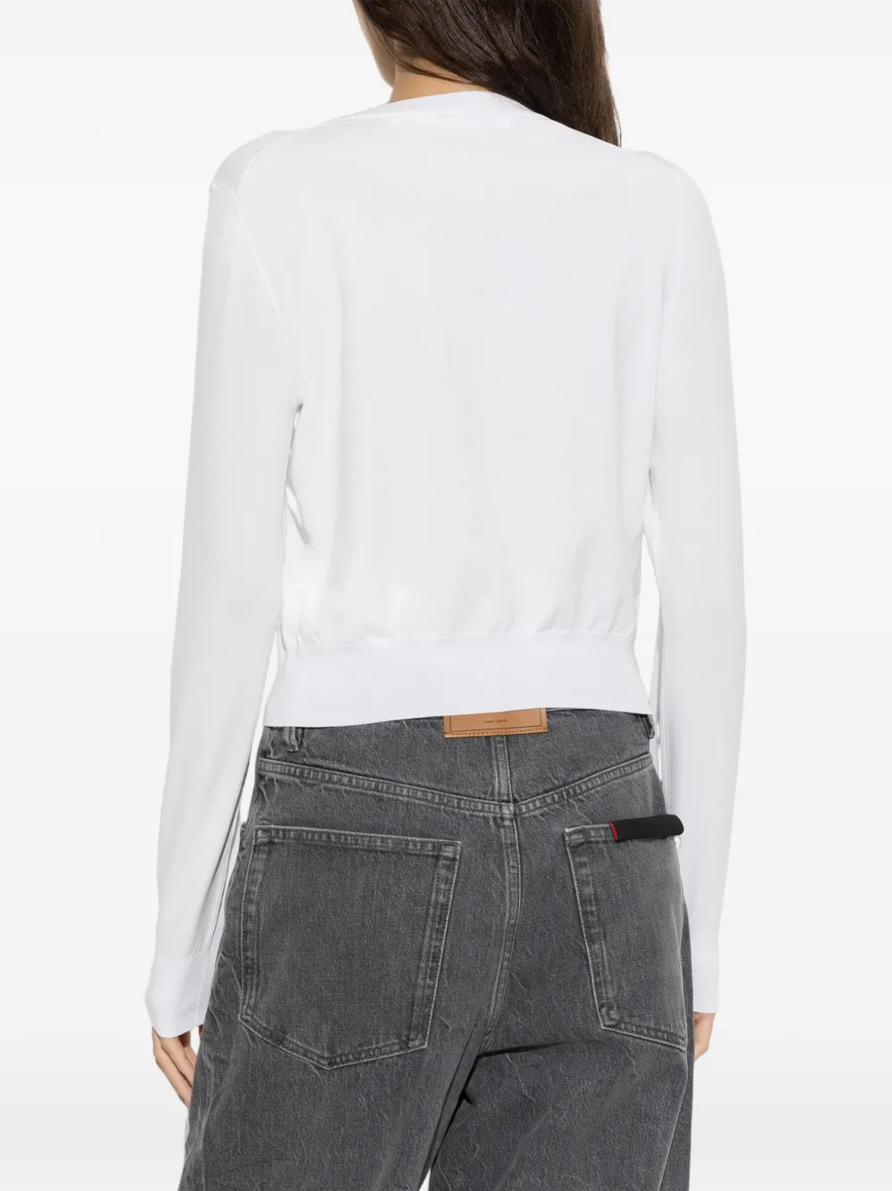 Alexander Wang Vest met kristallen logo Wit