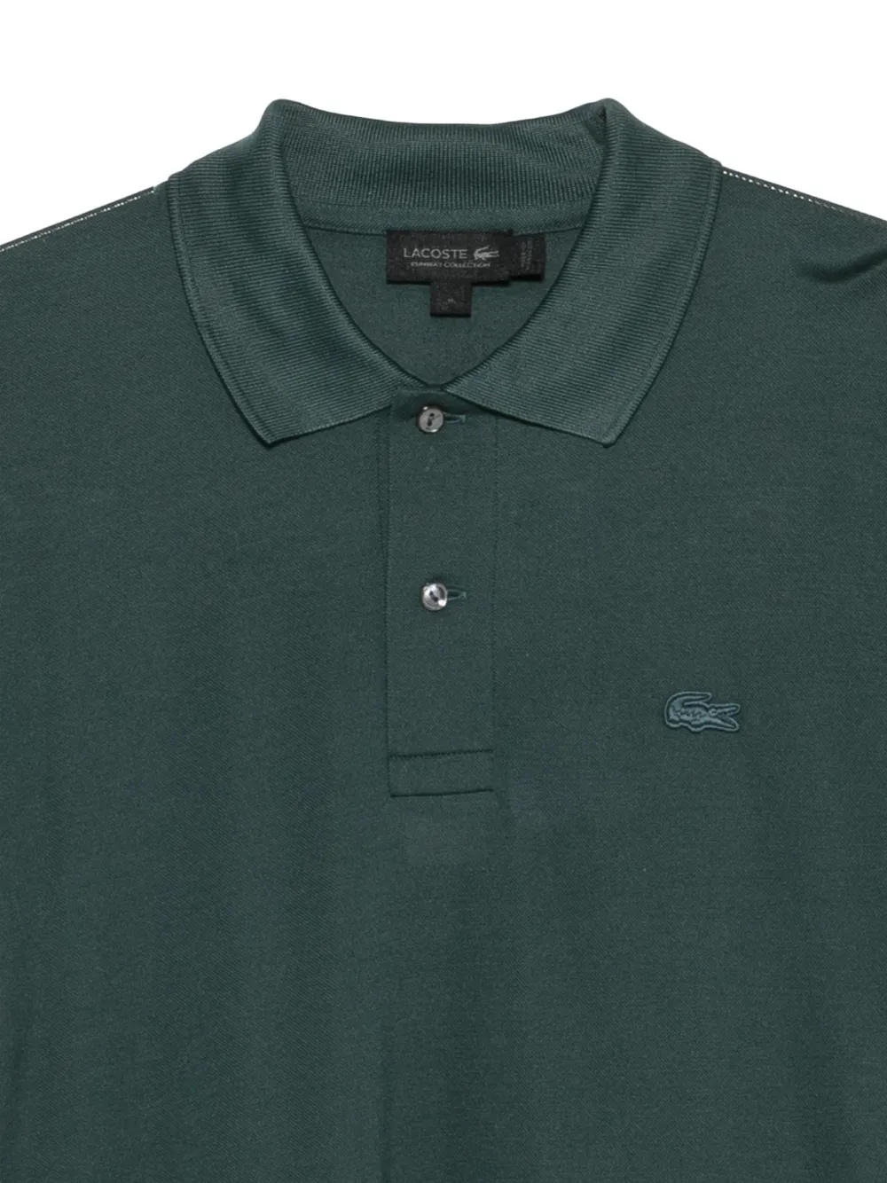 Lacoste Runway logo-embroidered polo shirt Groen
