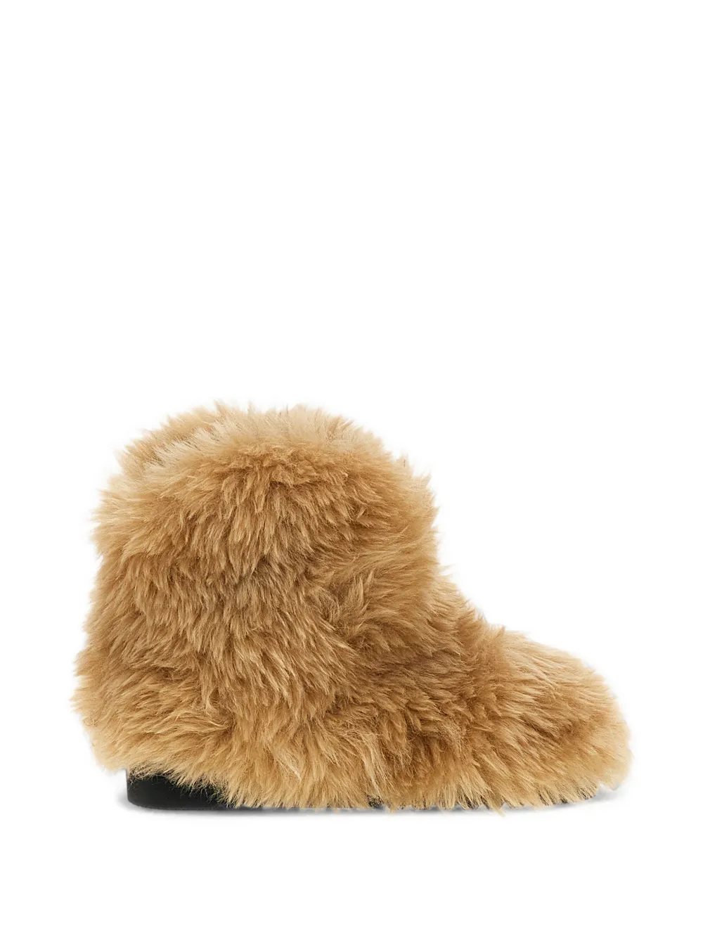 Stand Studio Maisie Faux-fur Ankle Boots In Neutral