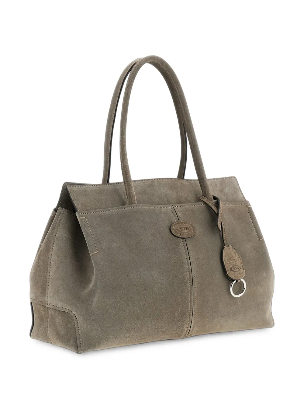 Tod's bag in leather micro Grijs