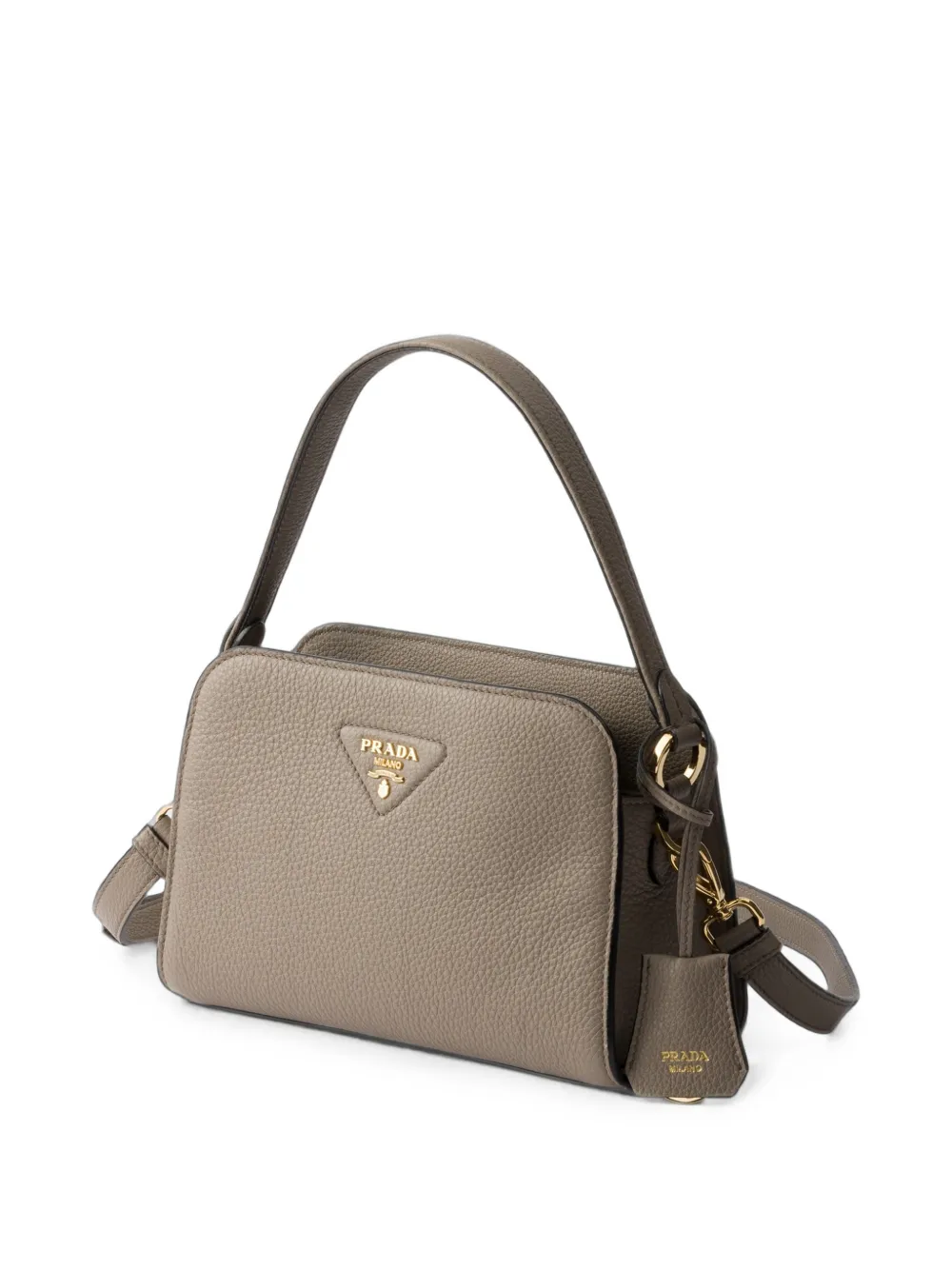 Prada Leren mini-handtas Grijs
