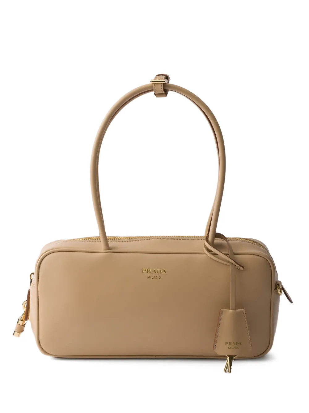 Prada medium leather top-handle bag