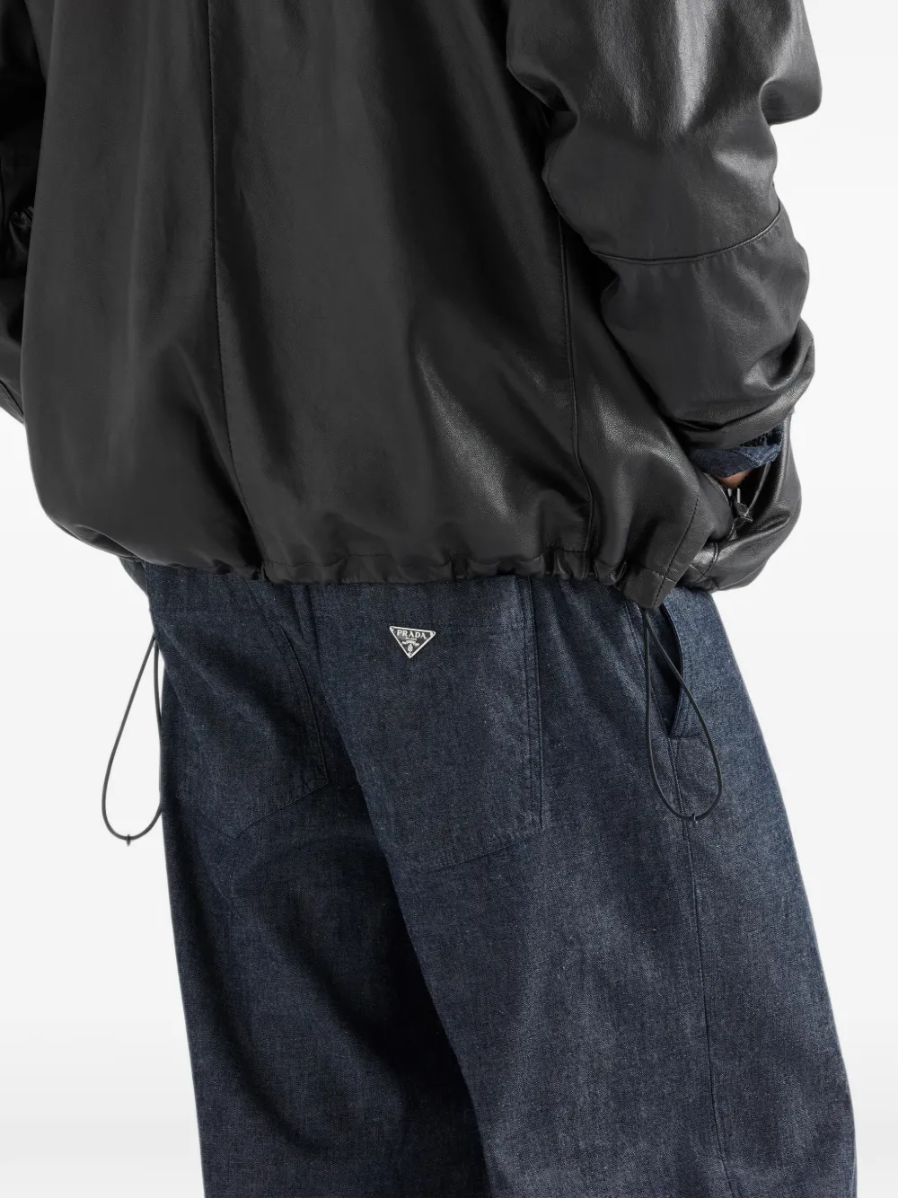 Prada Chambray broek Blauw