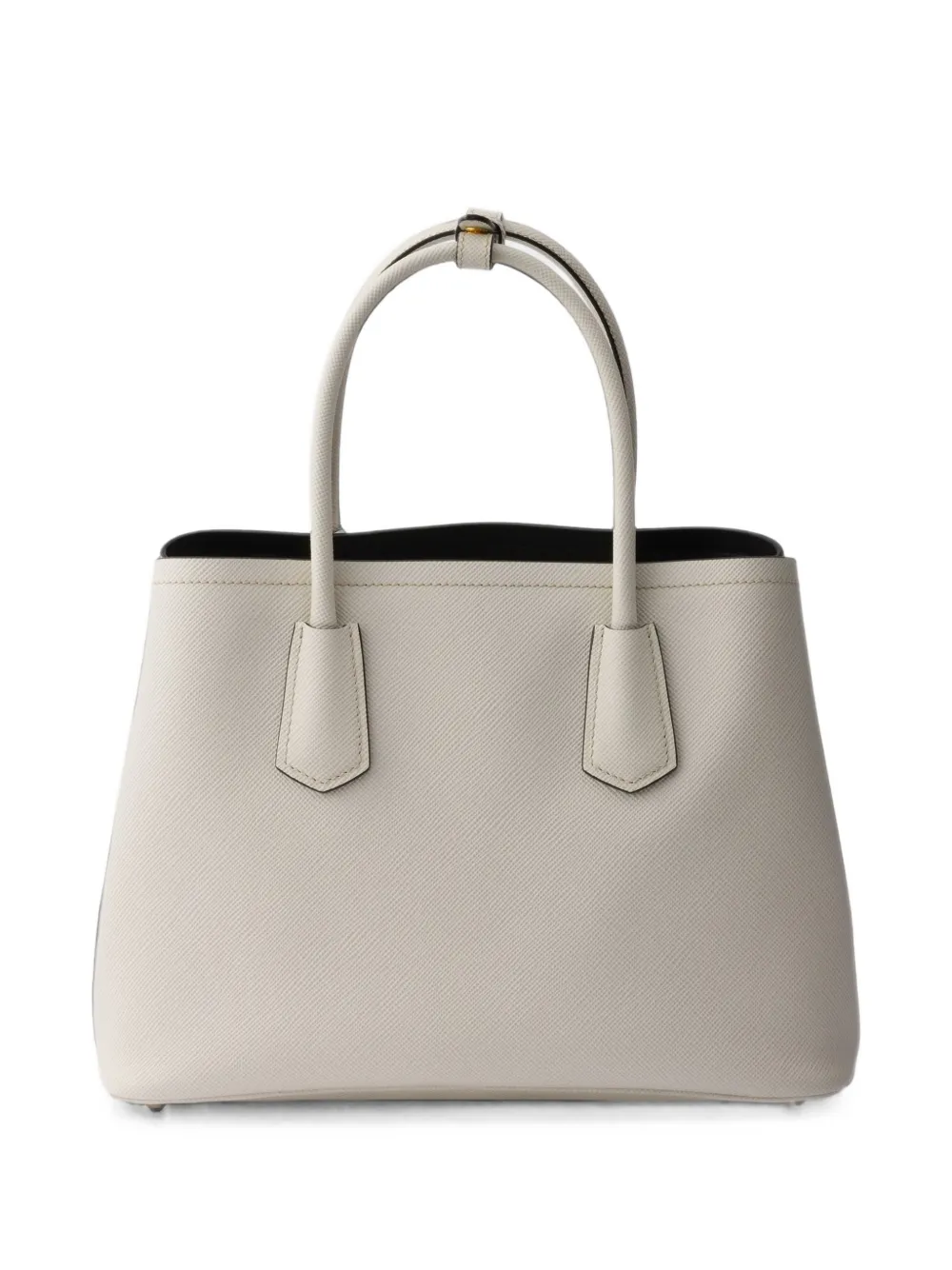 Prada Medium Double Saffiano leren tas Beige