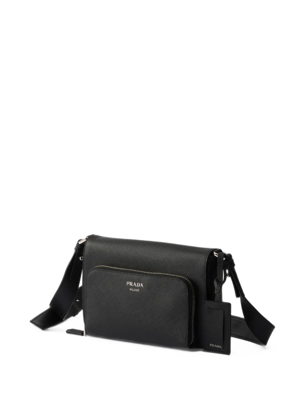 Prada Leren schoudertas Zwart