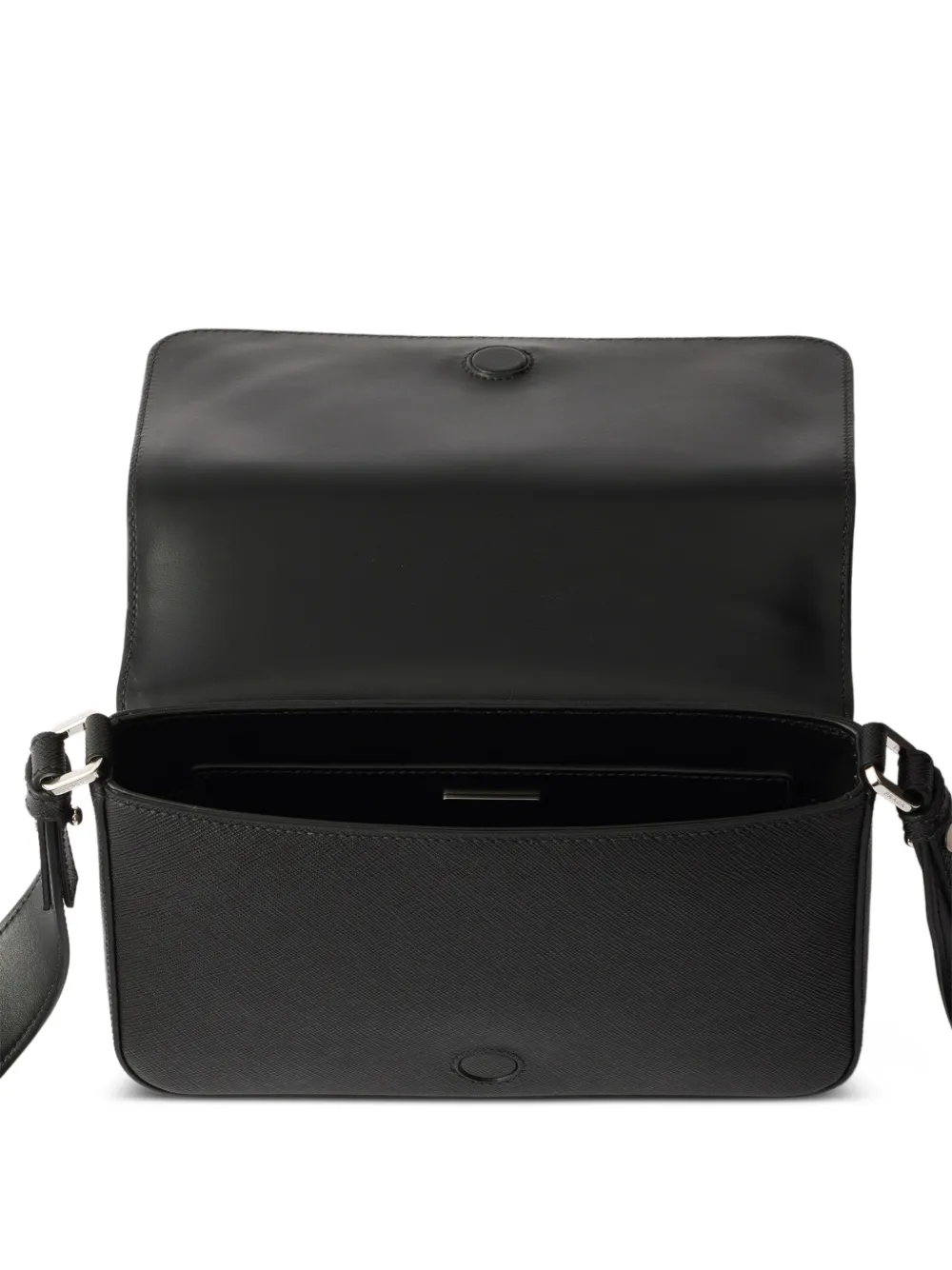 Prada Leren schoudertas Zwart