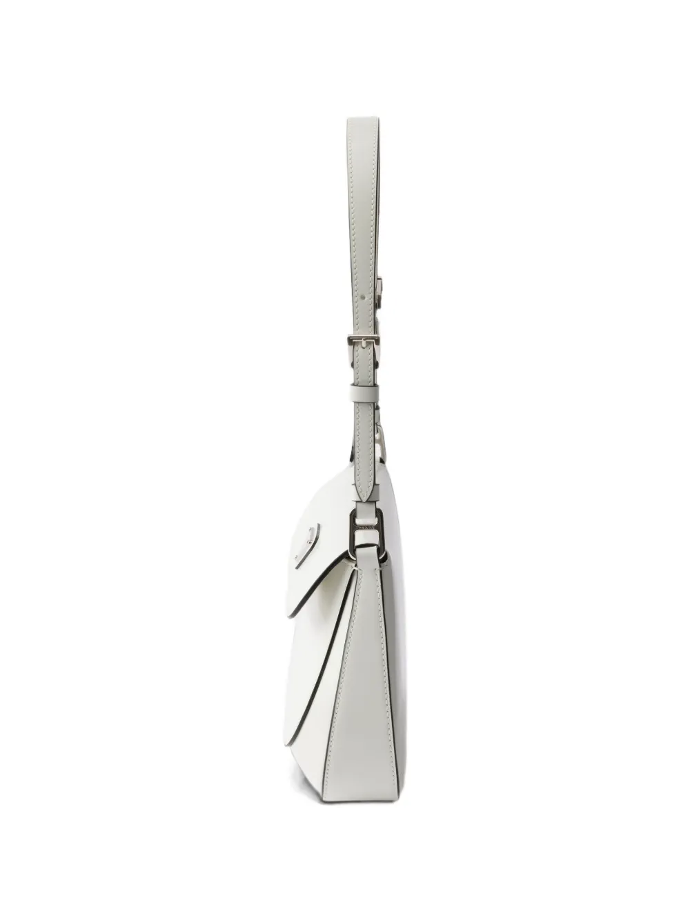 Prada Cleo leren schoudertas Wit