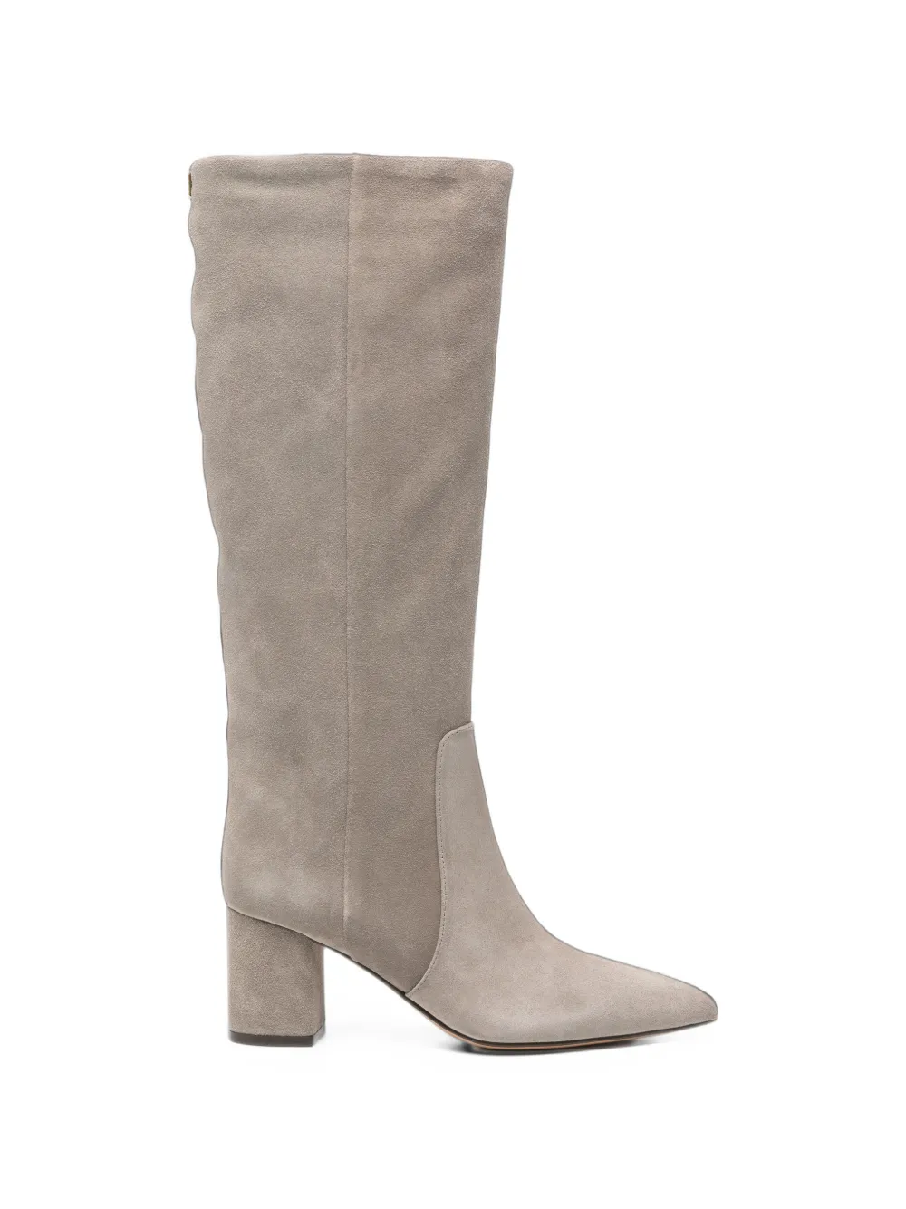 TWINSET suede pointed-toe boots - Grau