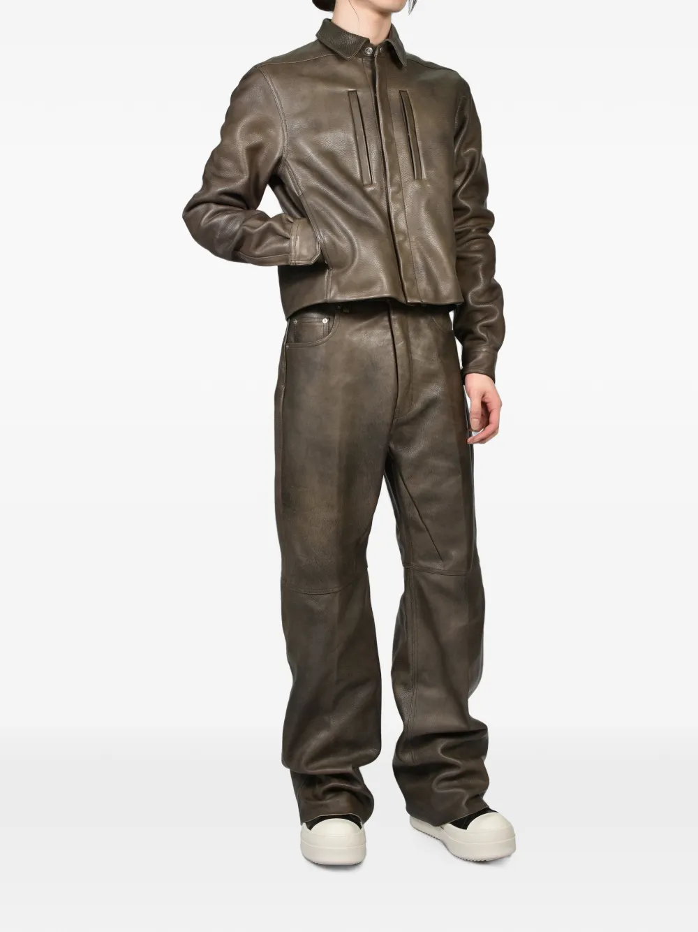 Rick Owens Alice leren jack Bruin