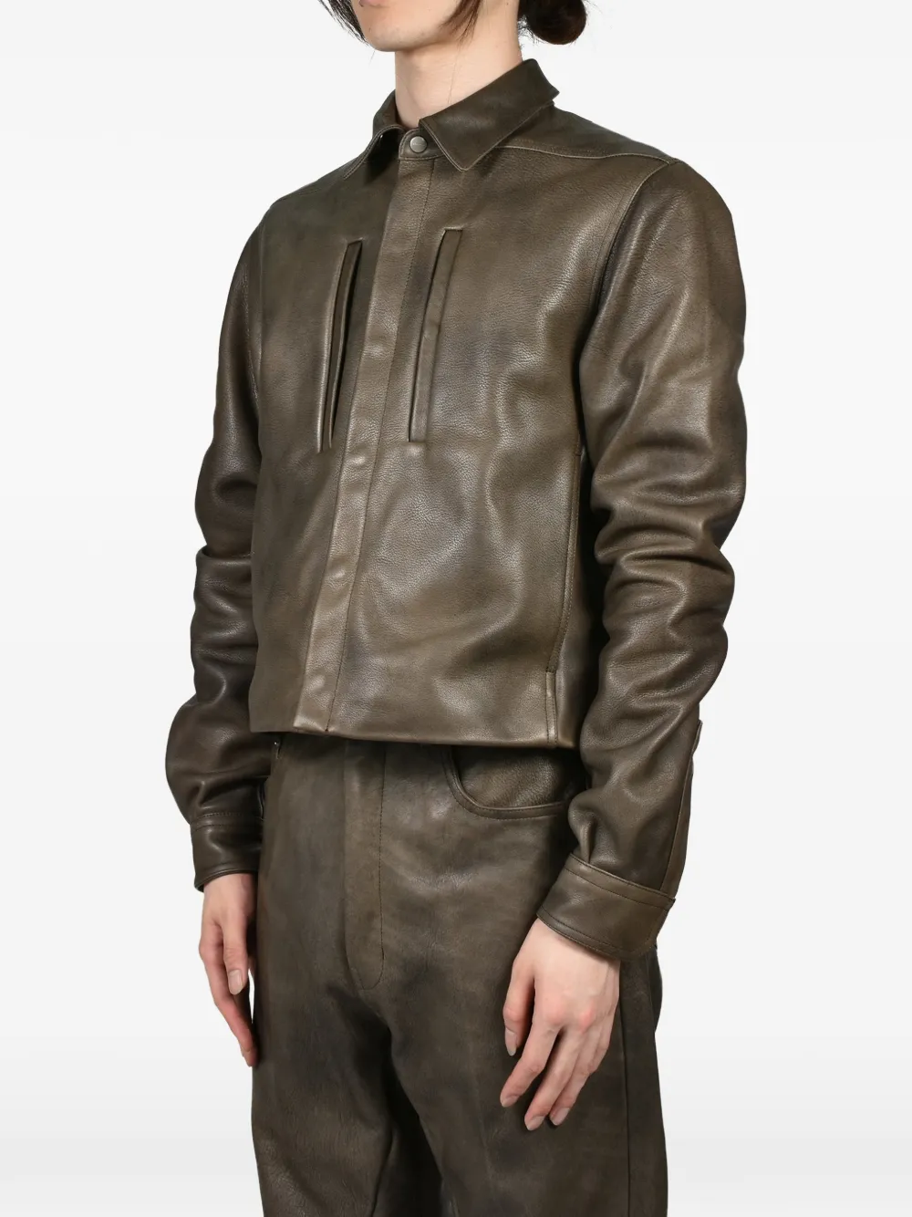 Rick Owens Alice leren jack Bruin