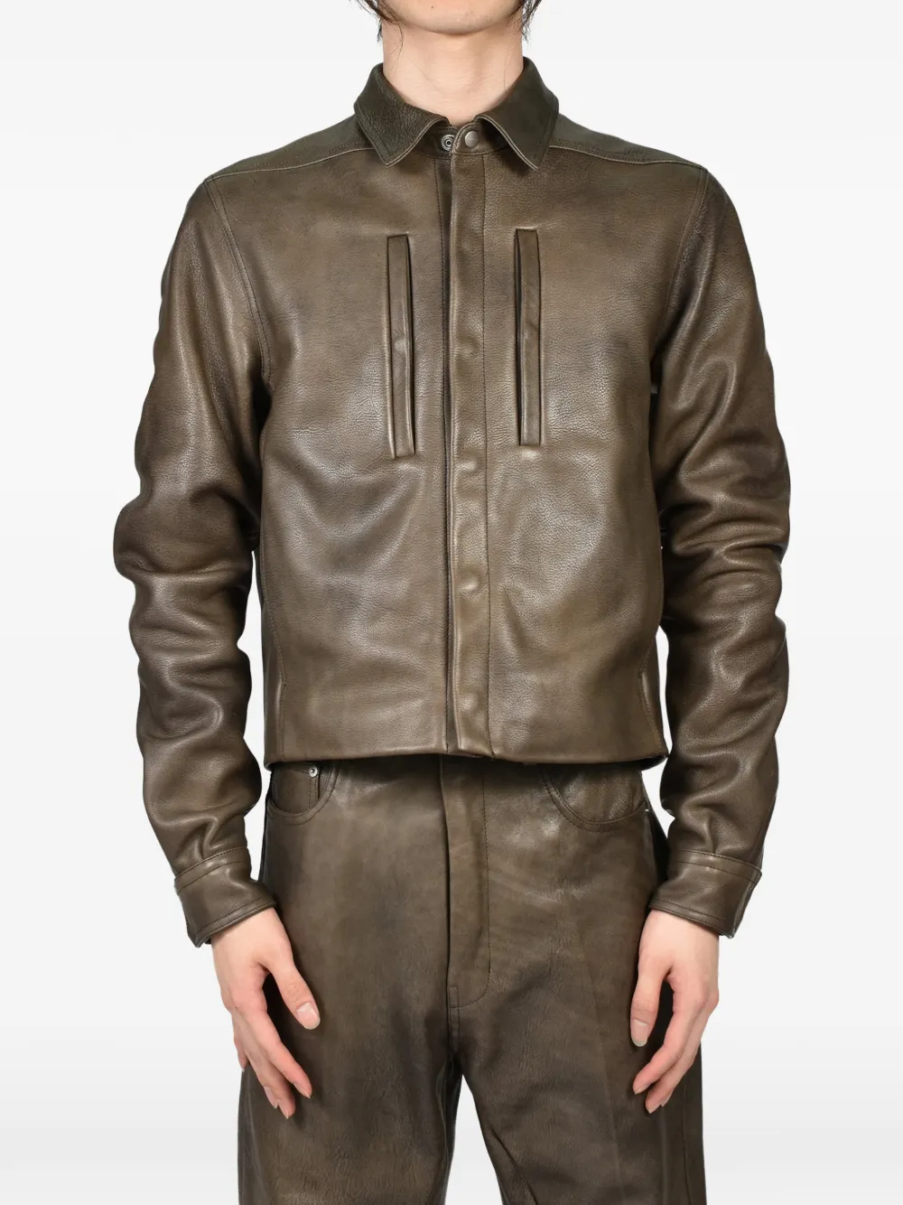 Rick Owens Alice leren jack Bruin