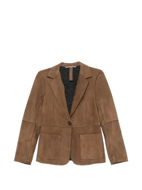 The Jackie Leathers Lucilla notched-lapels single-button jacket