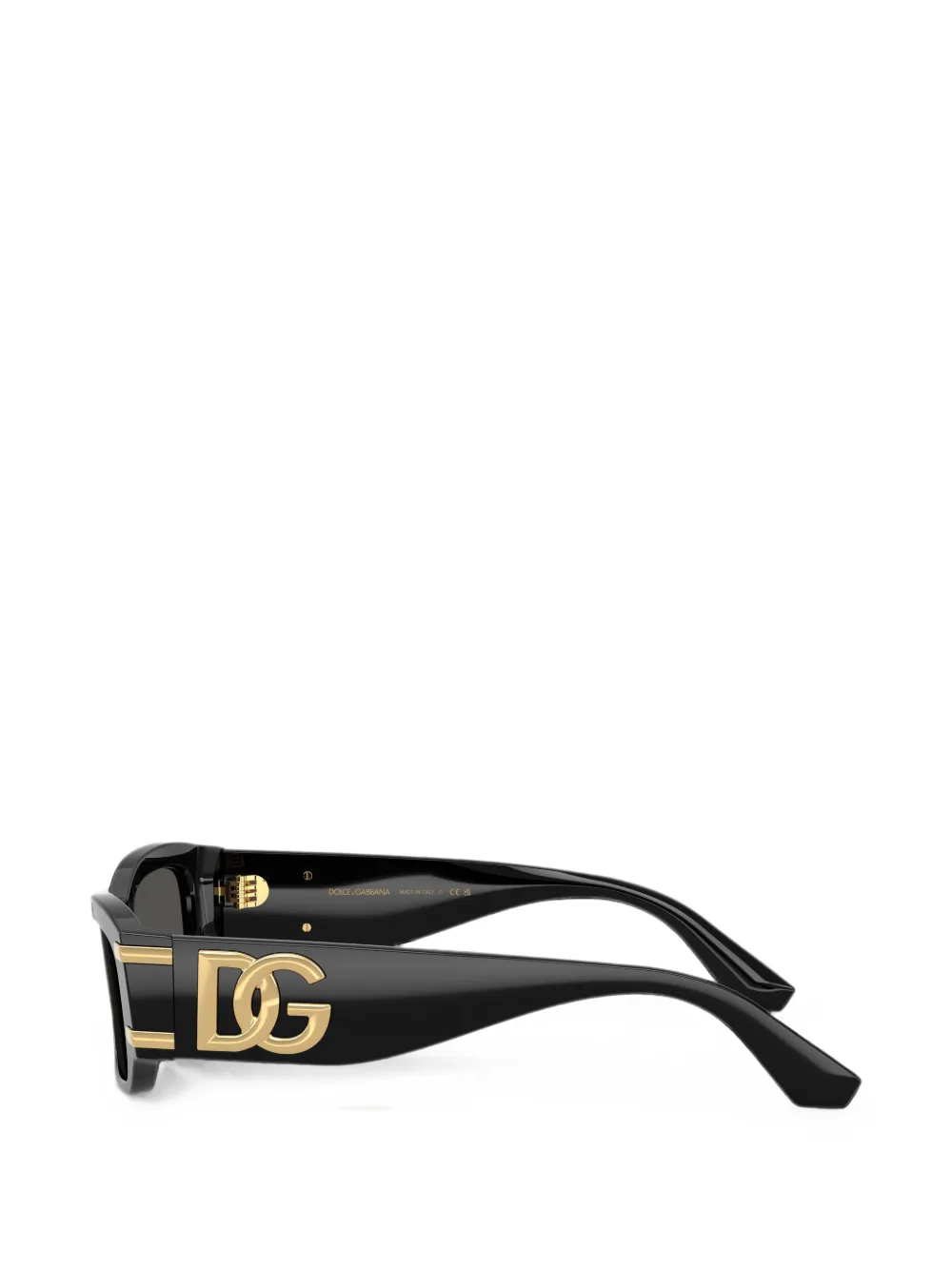 Dolce & Gabbana Eyewear Zonnebril met rechthoekig montuur Zwart