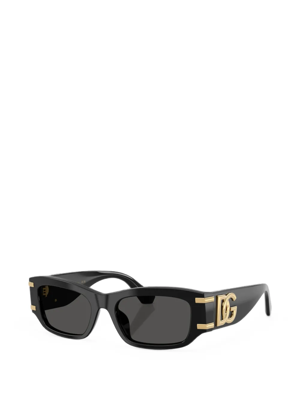 Dolce & Gabbana Eyewear Zonnebril met rechthoekig montuur Zwart