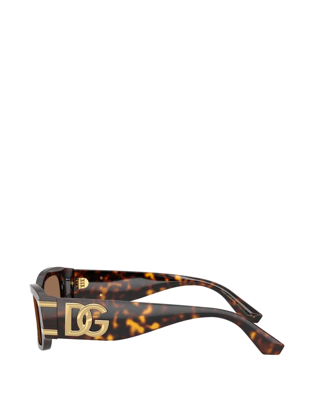 Dolce & Gabbana Eyewear Zonnebril met rechthoekig montuur Bruin