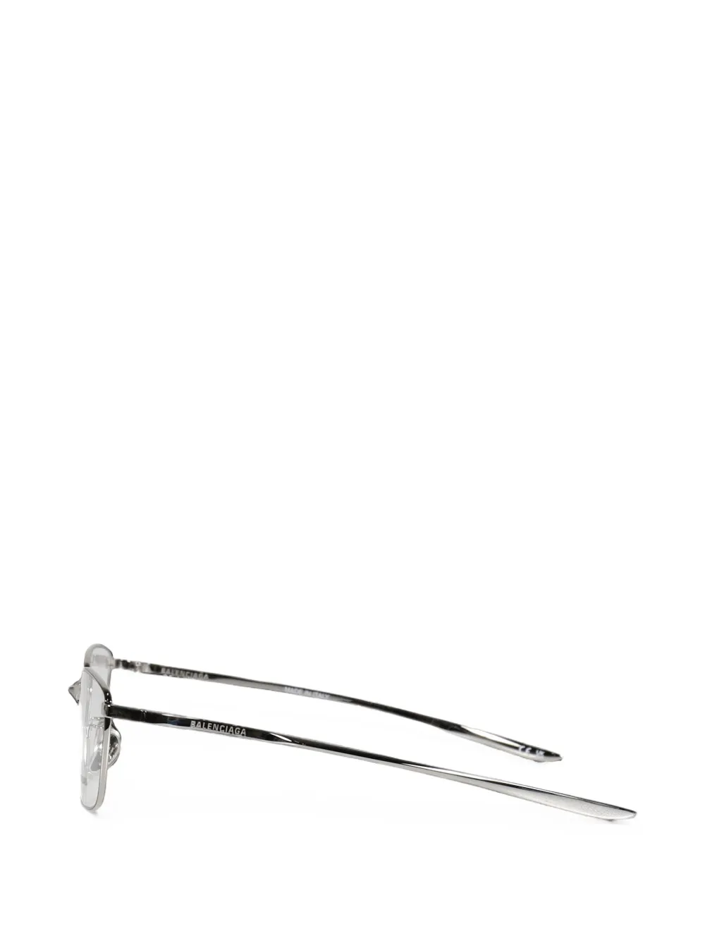 Balenciaga Eyewear Smalle zonnebril met vierkant montuur Zilver