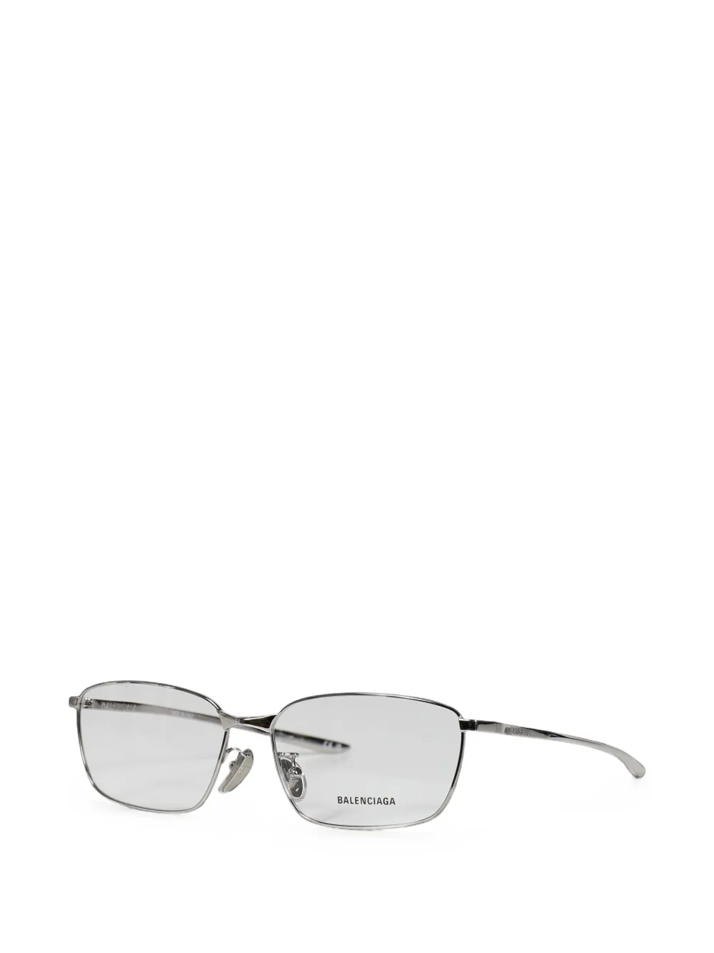 Balenciaga Eyewear Smalle zonnebril met vierkant montuur Zilver