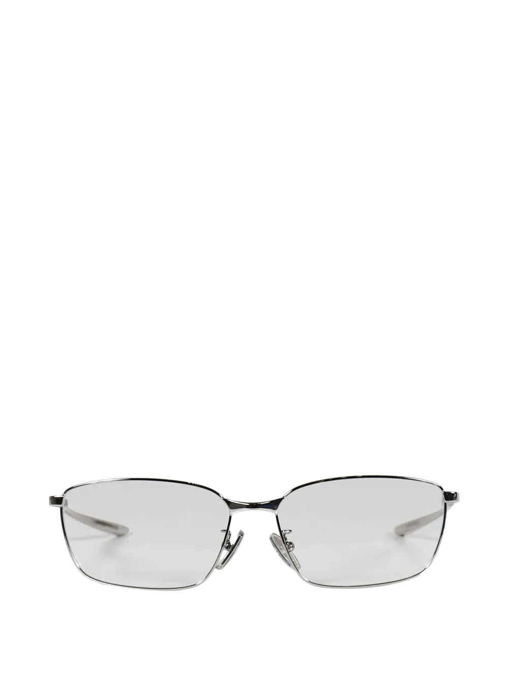Balenciaga Eyewear Smalle zonnebril met vierkant montuur Zilver