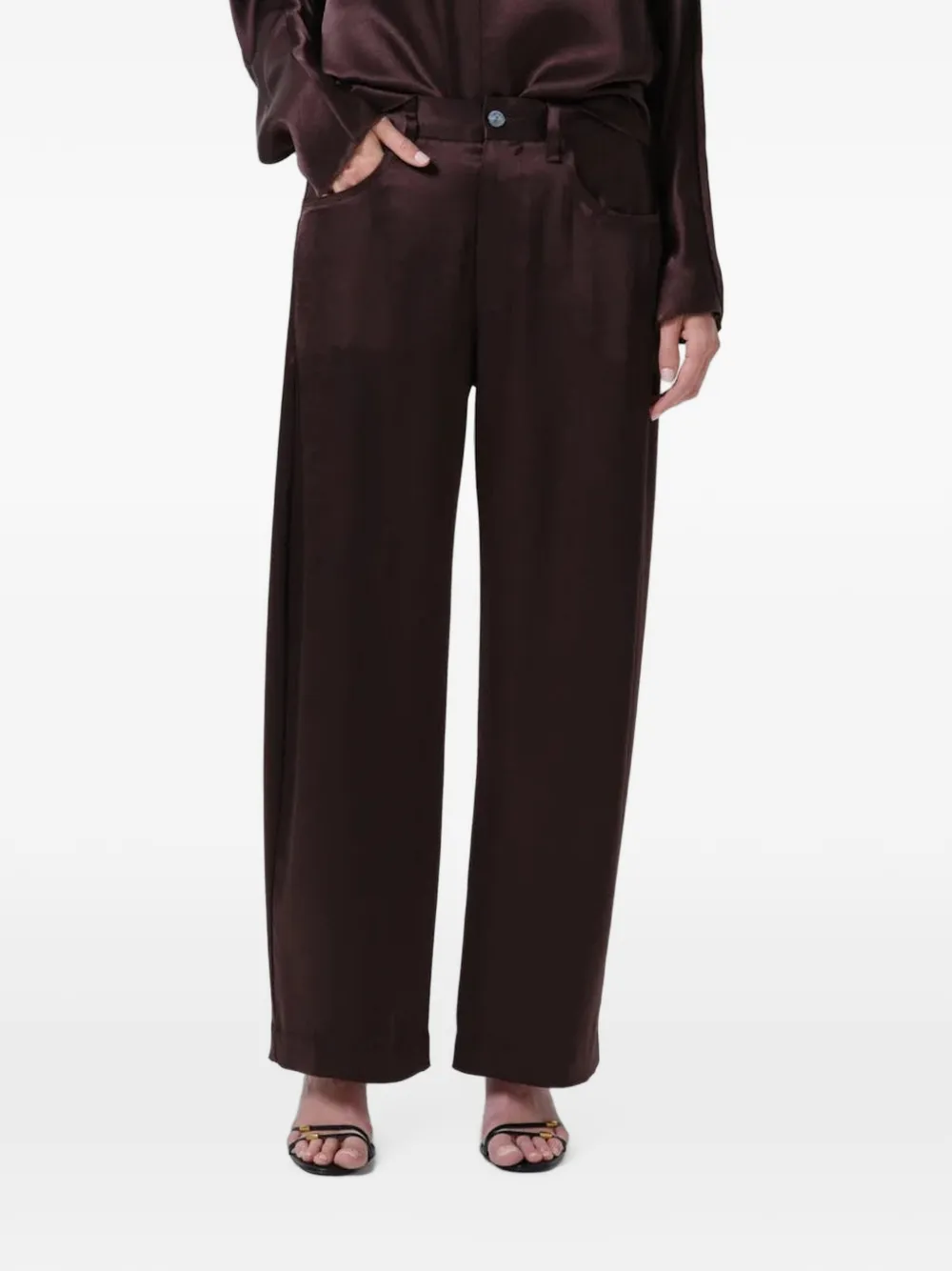 Citizens of Humanity Brynn hammered-satin trousers