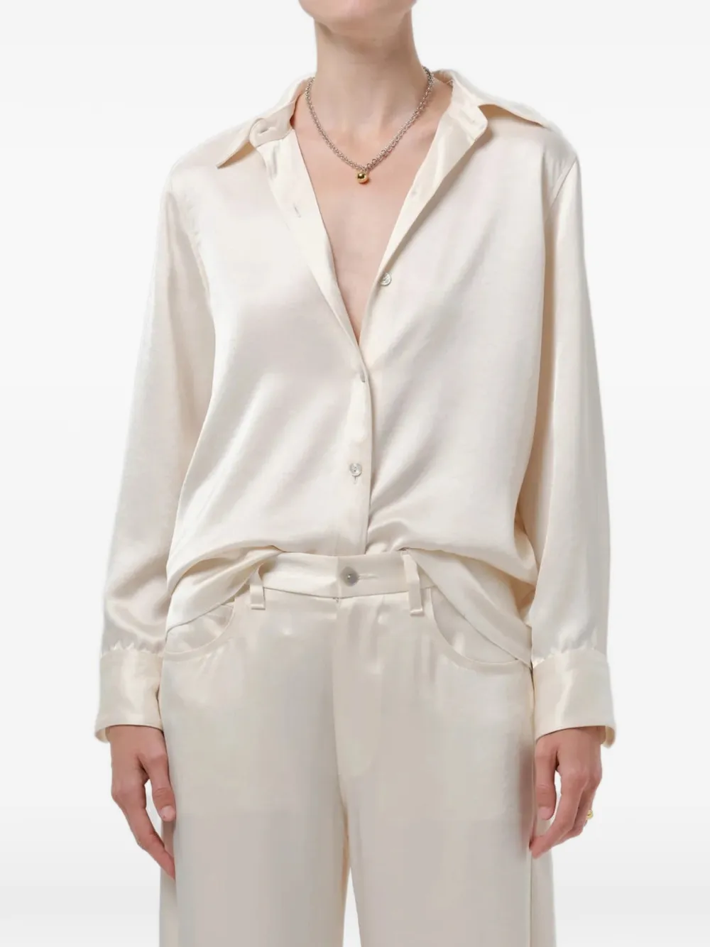 Citizens of Humanity Tullah hammered-satin shirt