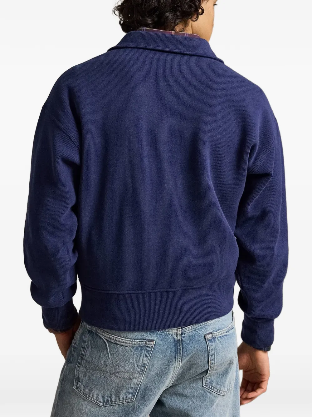 Polo Ralph Lauren Ruimvallende geribbelde polotrui Blauw