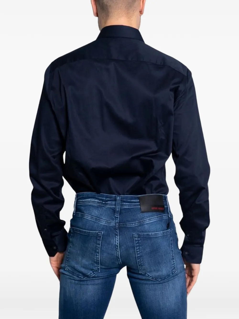 Armani Exchange Getailleerd overhemd Blauw