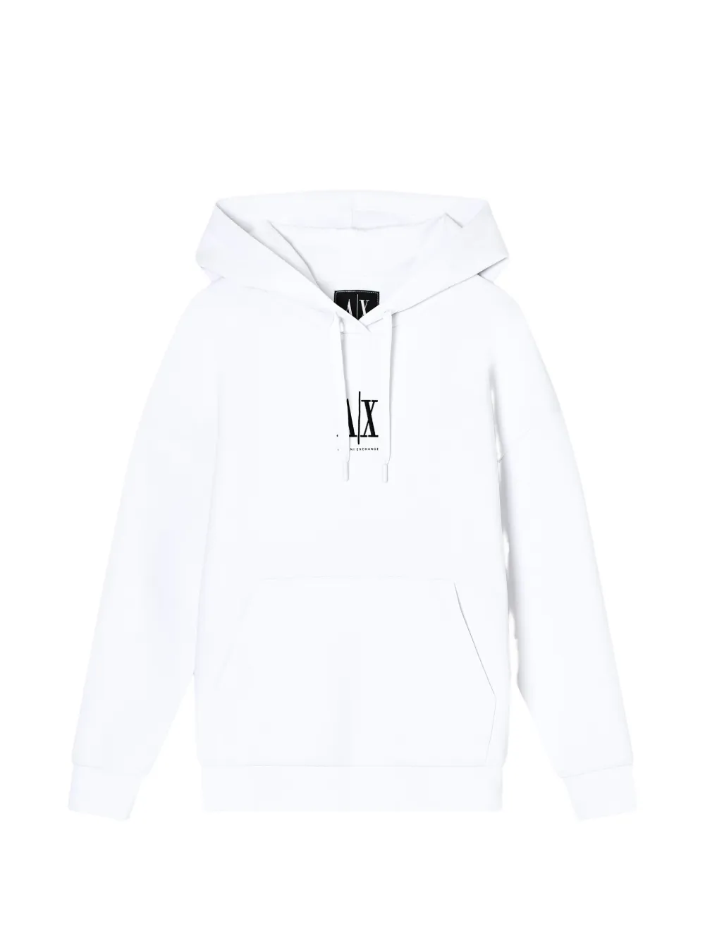 Armani Exchange Hoodie mit Logo-Print - Weiß