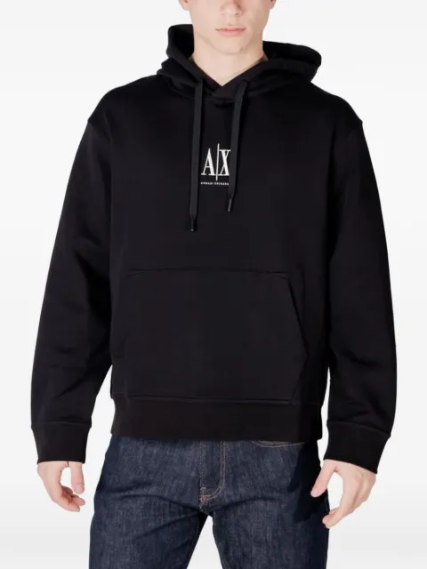 Armani Exchange logo-print hoodie
