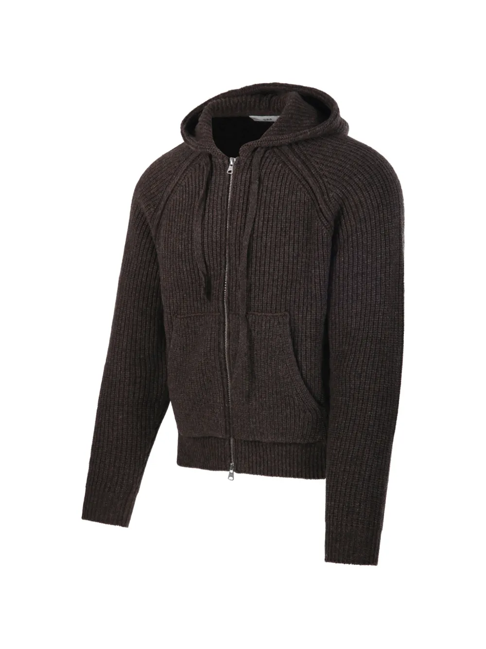 DUNST Ribgebreid vest Bruin