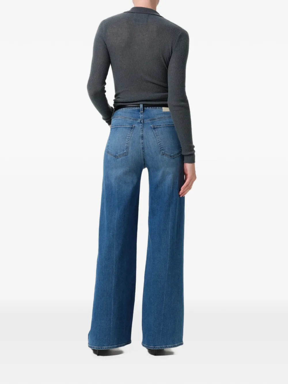 Citizens of Humanity Lyra Long wide-leg jeans Blauw