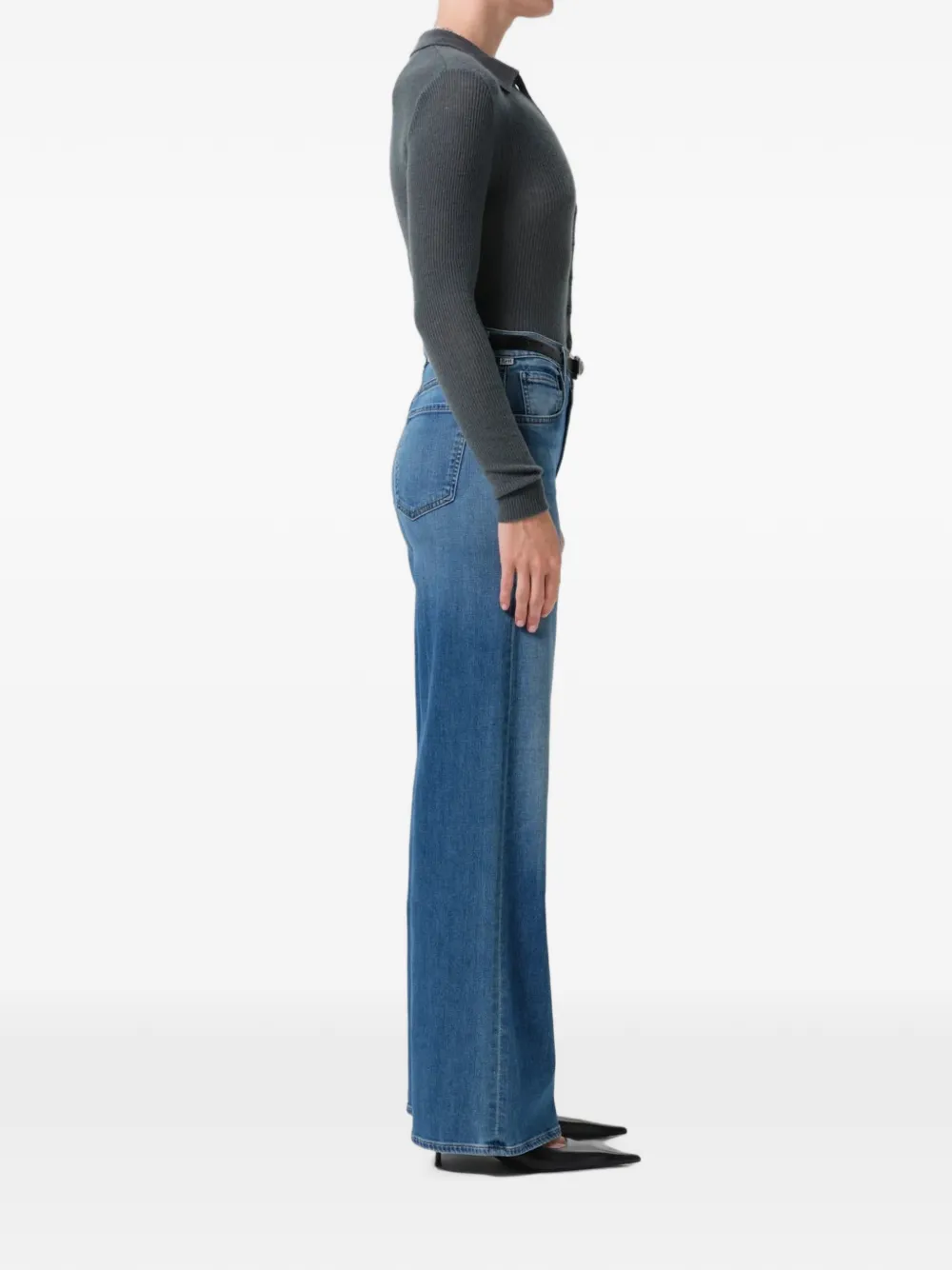 Citizens of Humanity Lyra Long wide-leg jeans Blauw
