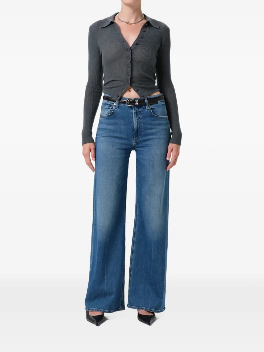 Citizens of Humanity Lyra Long wide-leg jeans Blauw