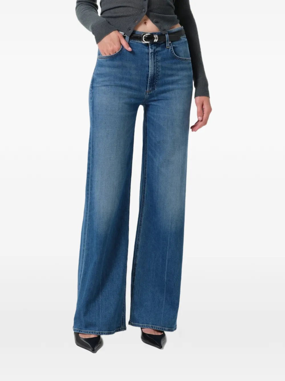 Citizens of Humanity Lyra Long wide-leg jeans - Blu