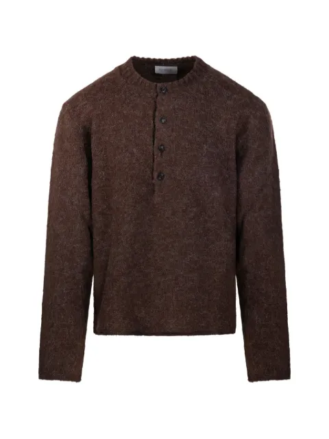 Diana Studio brushed-finish henley sweater