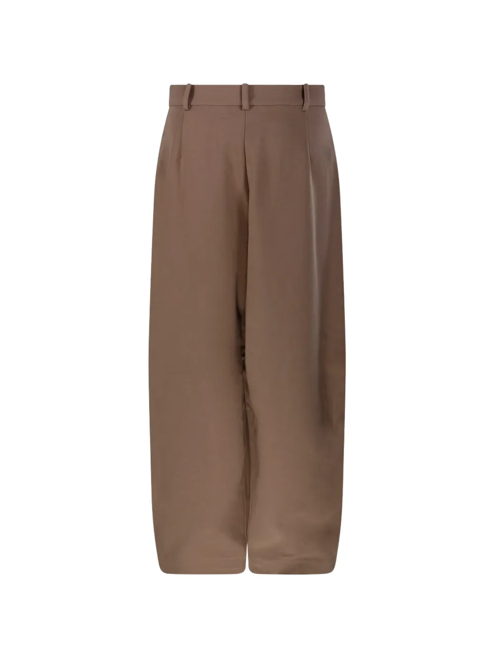 By Malene Birger Carlien broek met wijde pijpen en riemlussen Bruin