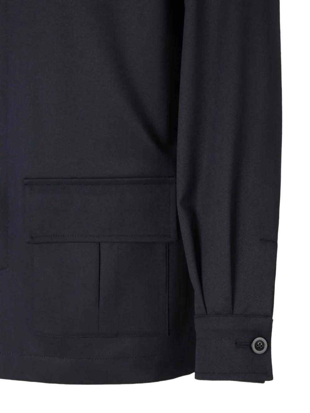 Boglioli Pak met klepzak en geplooid detail Blauw