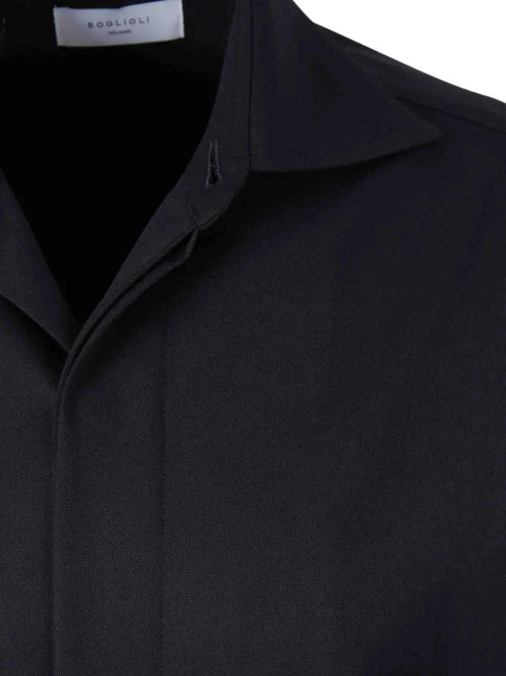 Boglioli Pak met klepzak en geplooid detail Blauw